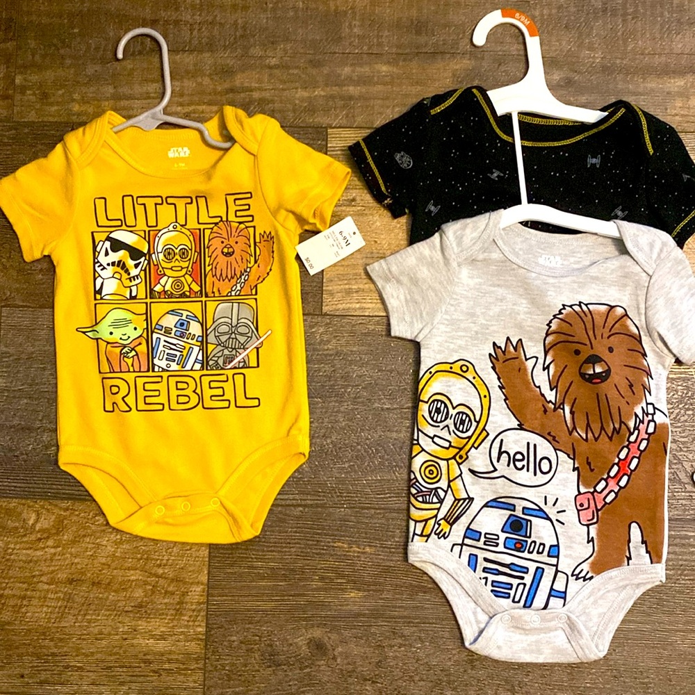 Baby Disney Star Wars onsies (3 pack)